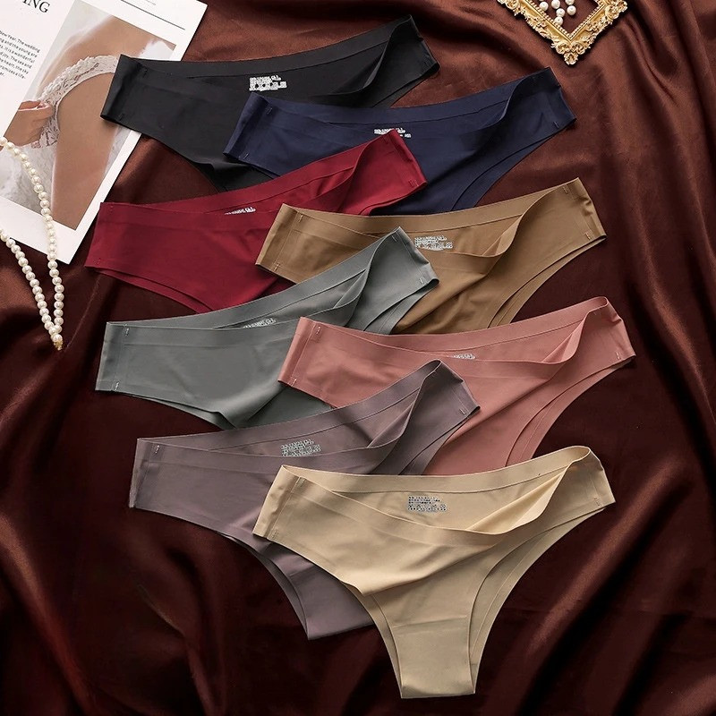 Kit Com 8 Calcinhas Sem Costura Tanga Corte A Lase