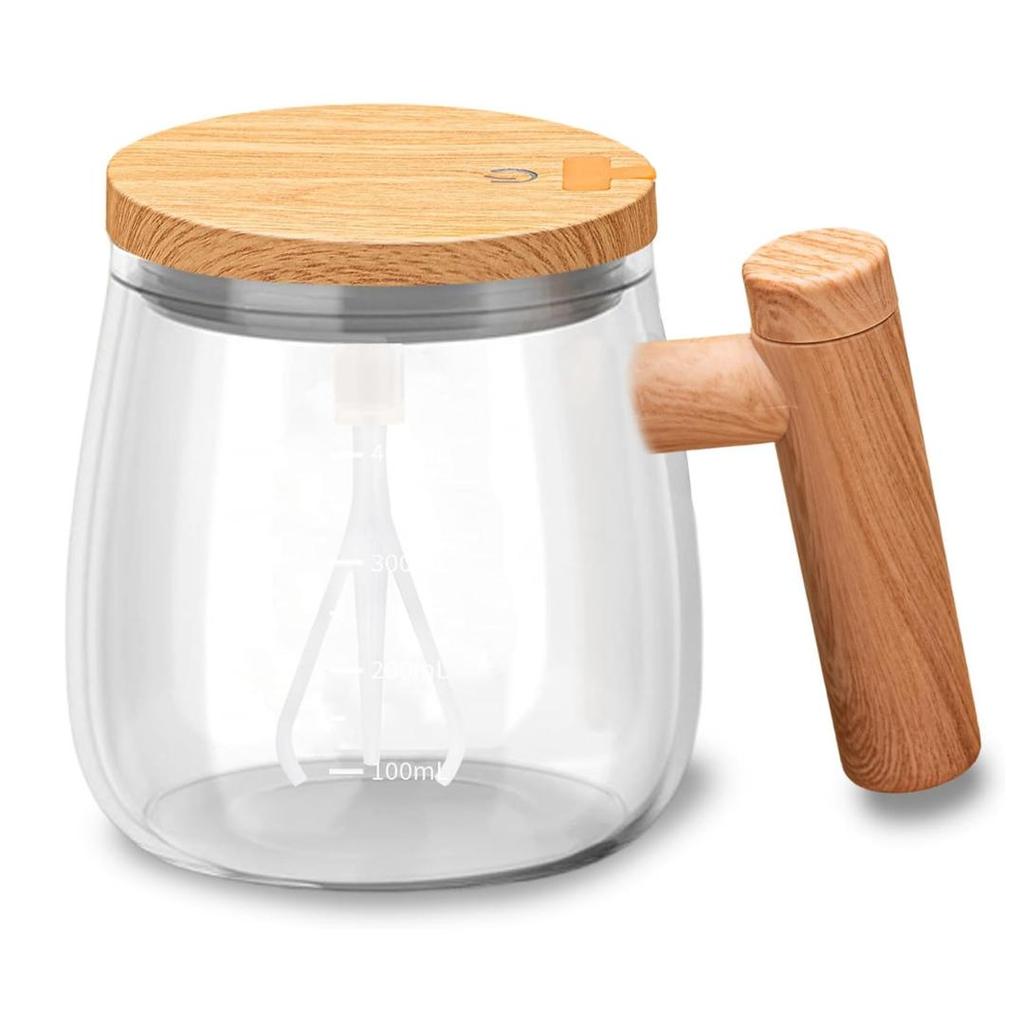 CANECA MIXER ELÉTRICA USB VIDRO BOROSSILICATO 400