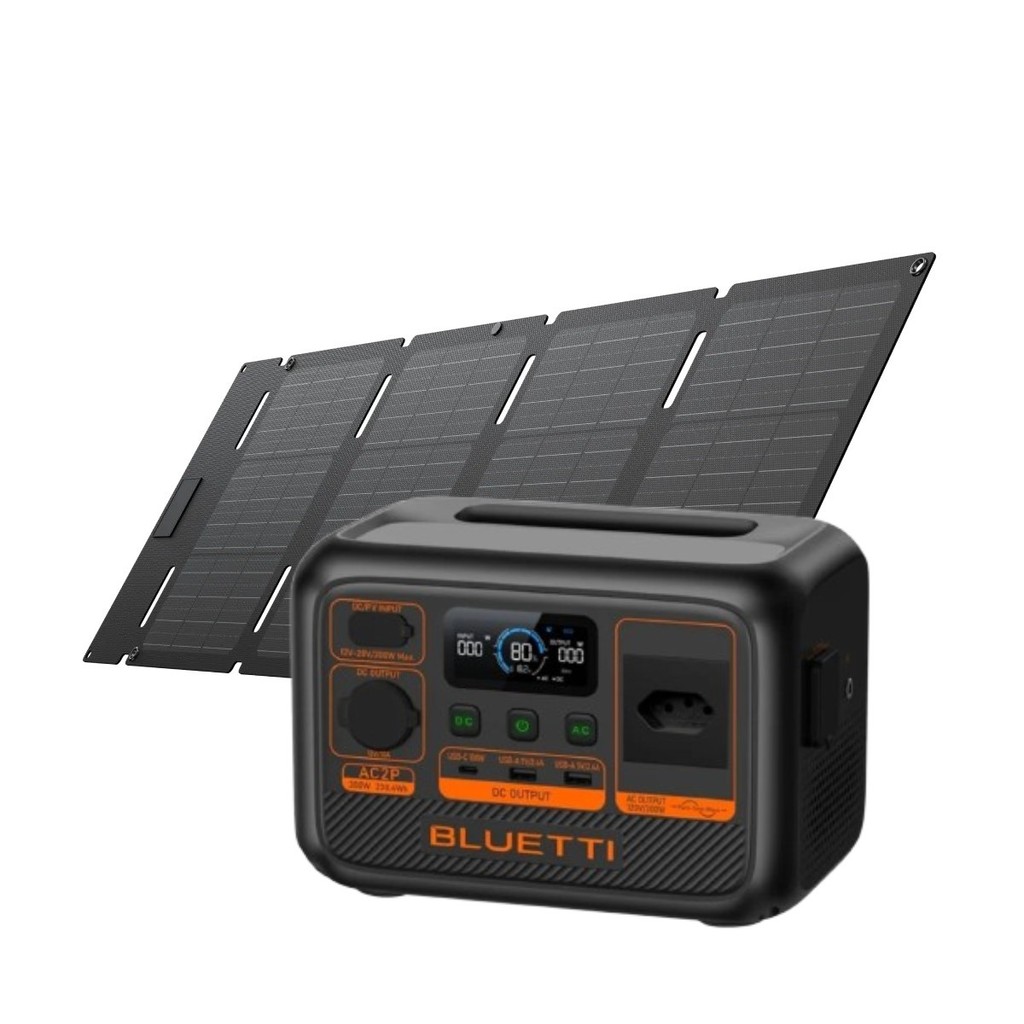 Kit Gerador De Energia Portátil + Painel Solar 45