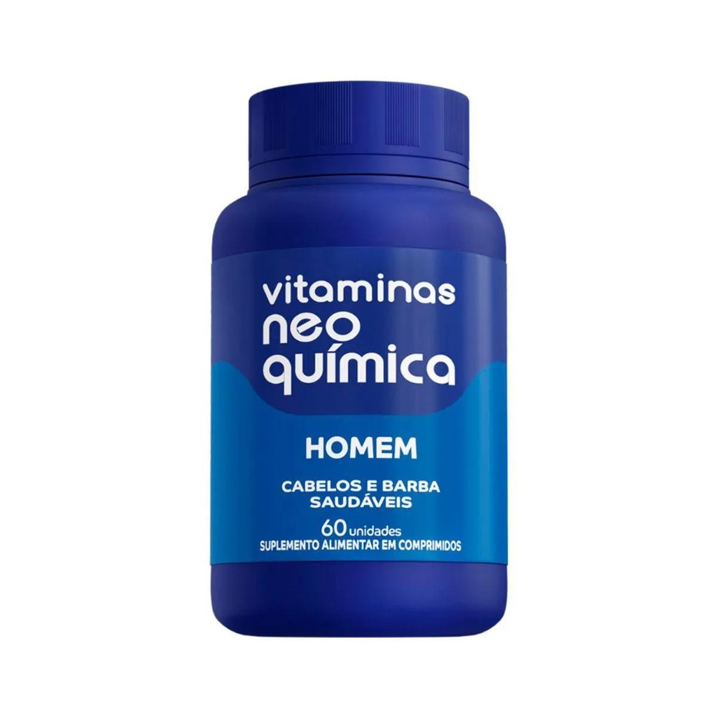 Vitamina Homem Cabelos e Barba 60 Unidades –