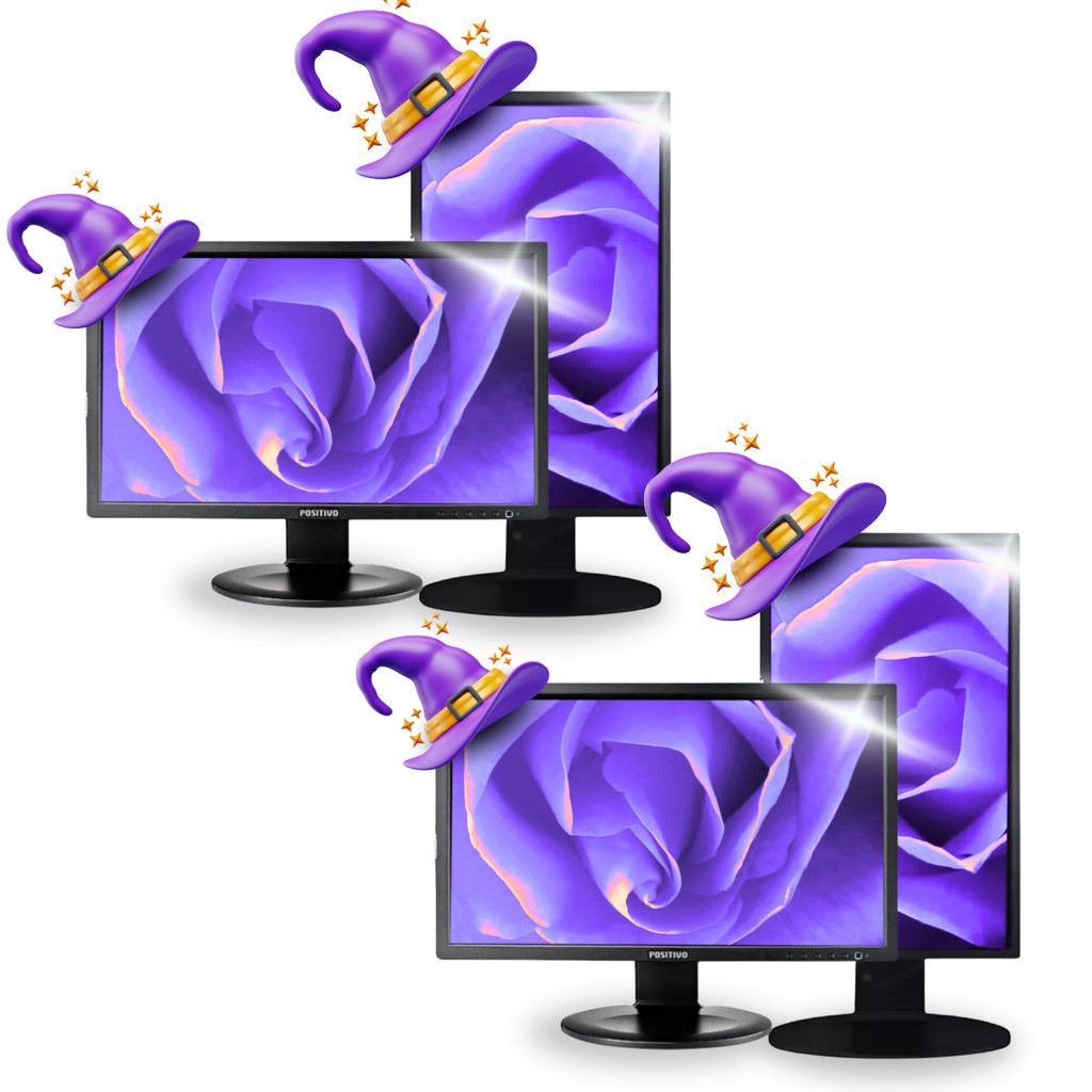 Kit 2 Monitor Positivi 19 Polegadas Ajustável Gir