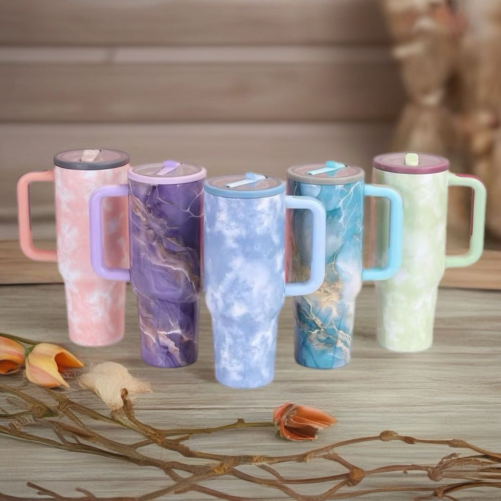 Novidade Copo Térmico Nuvens e Marmare em   Aço 