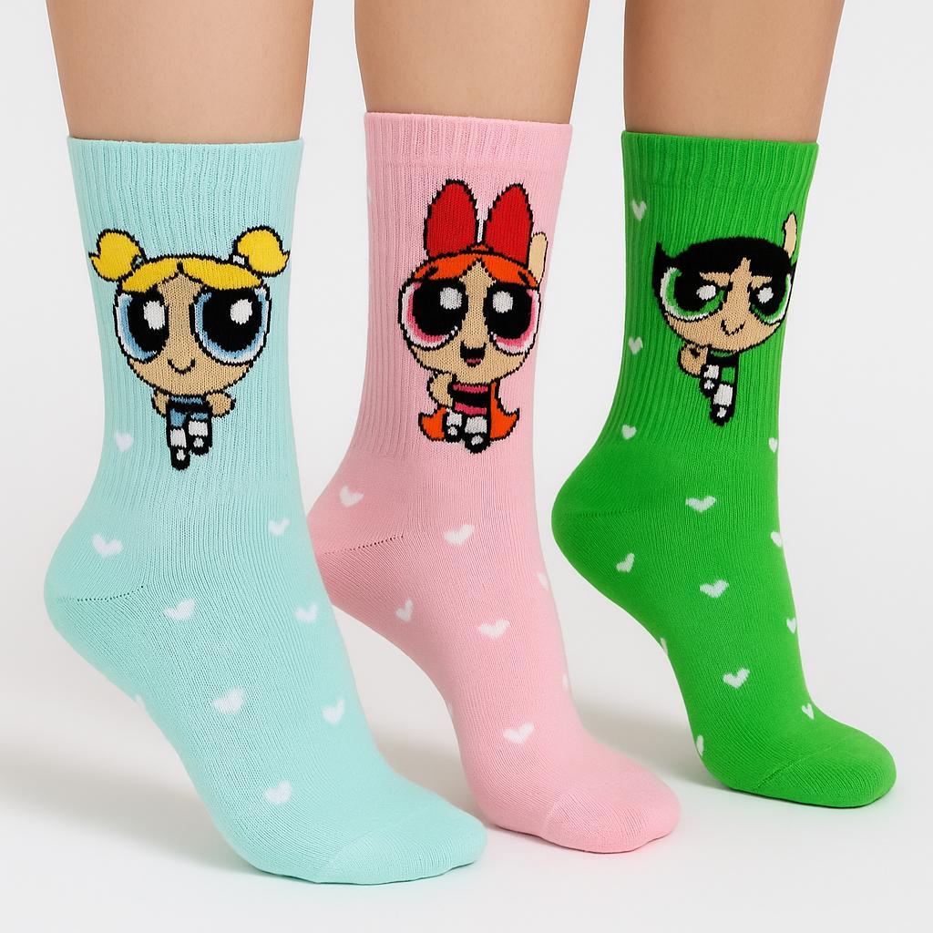 Meias Cano Alto As Meninas Superpoderosas | Confor