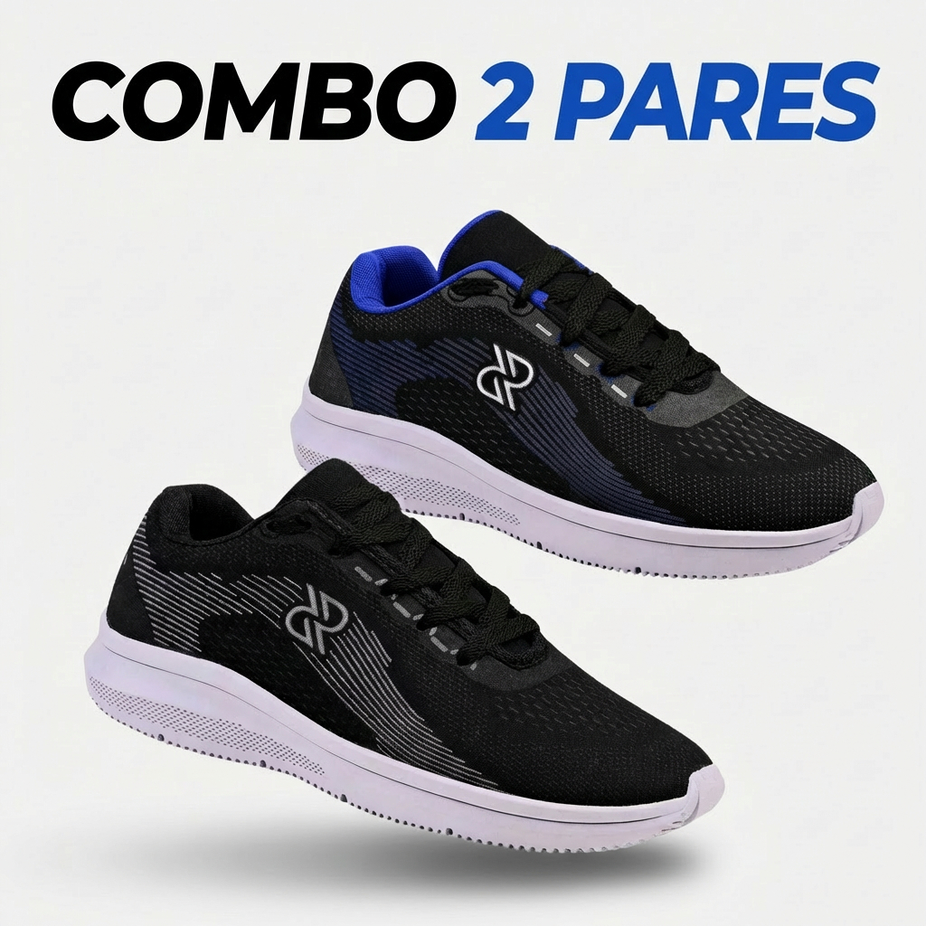 Combo – Kit Dois Pares Tênis Esportivo Esti
