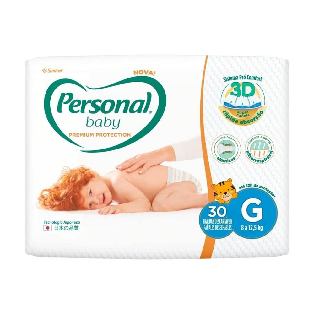 Fralda Descartável Personal Baby Premium Protecti
