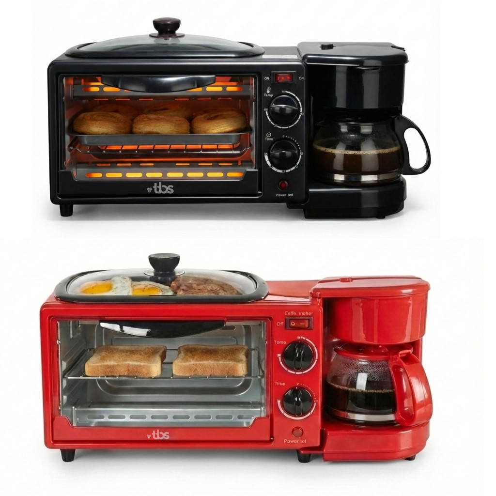 Máquina Café da Manhã 3 em 1 Forno, Grill e Caf