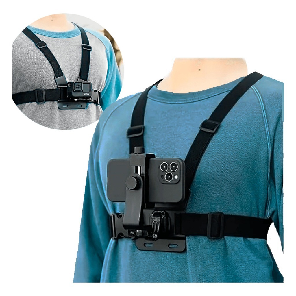 Suporte Peitoral Celular Gopro Sjcam Dji Action 4k