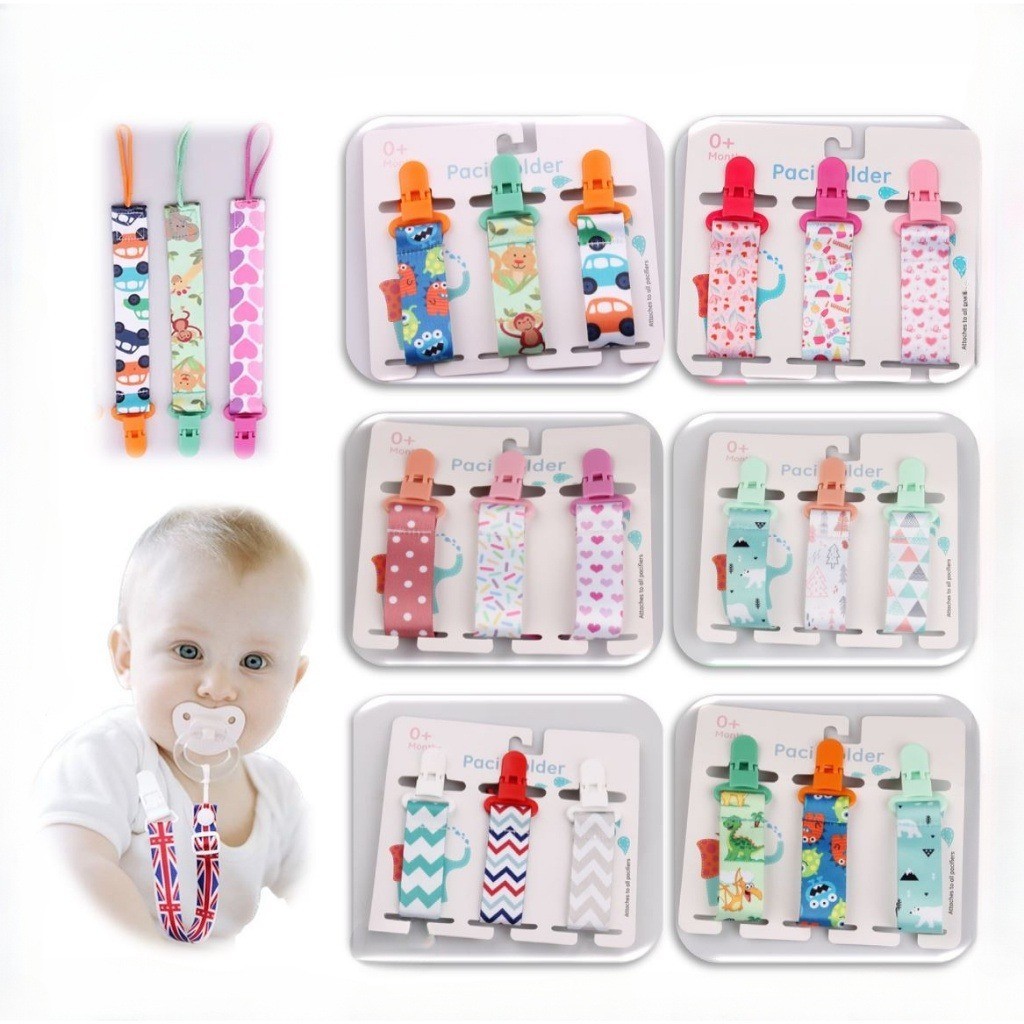 3 Pcs/Set baby Pacifier clip Clipes Corrente Dummy