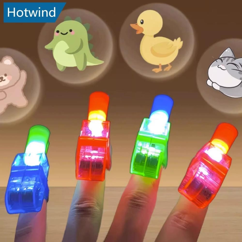 Childrens Finger Projection Light Light-up Rings C