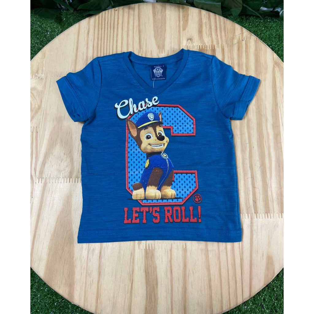 Camiseta Azul Curta Patrulha Canina Malwee
