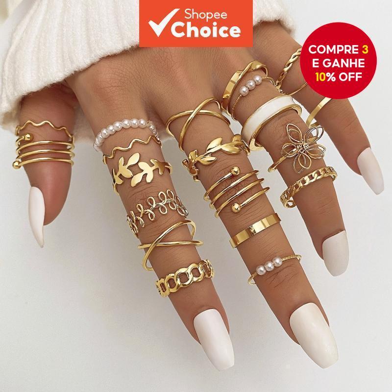 Conjunto de 22 peças elegante imitação de péro