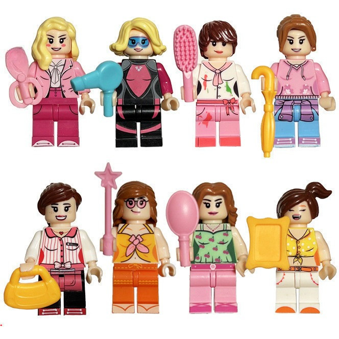 Blocos de construção de bonecos de ação para c