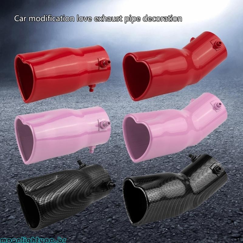 moonlightyaa1 Ponta Escape Coração Aço Decoraç