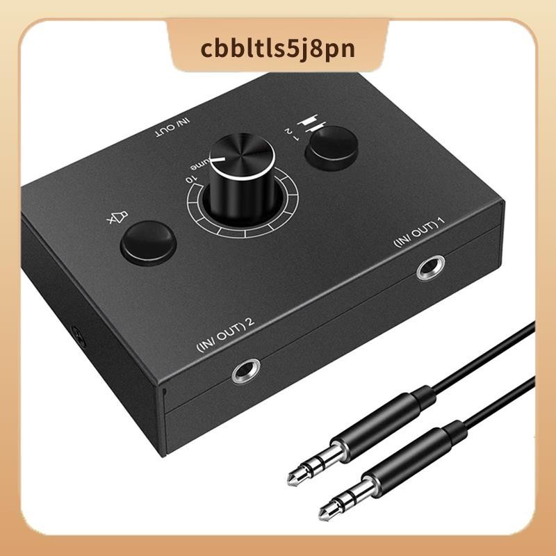 Comutador De Áudio De 3,5mm , 2 Entradas 1 Saída