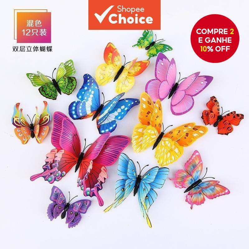 Adesivos Criativos De Geladeira Borboleta De Simul