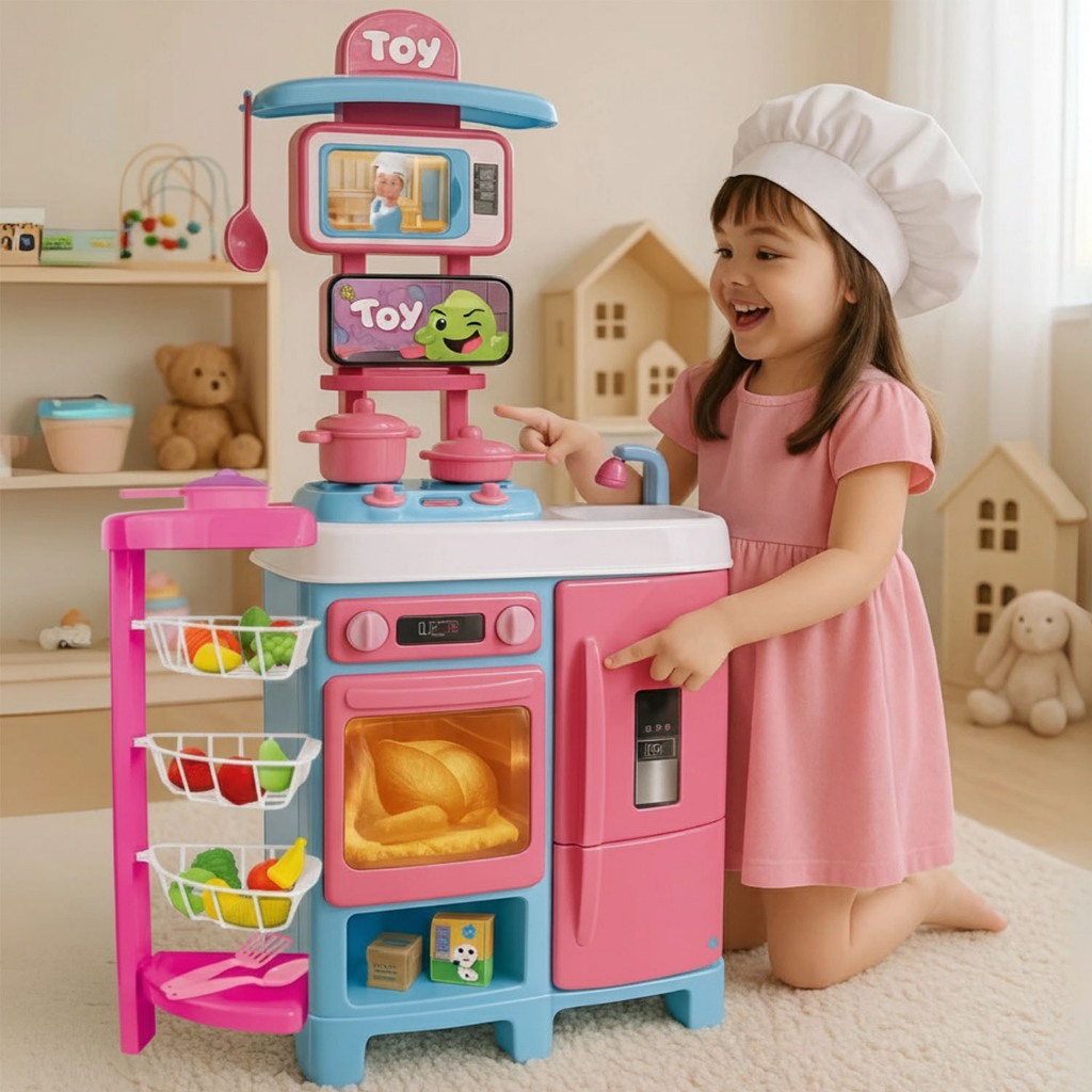 Mega Cozinha Infantil Completa 92cm C/ Acessórios