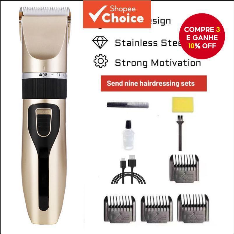 Aparador De Cabelo Recarregável Barbeador De Barb