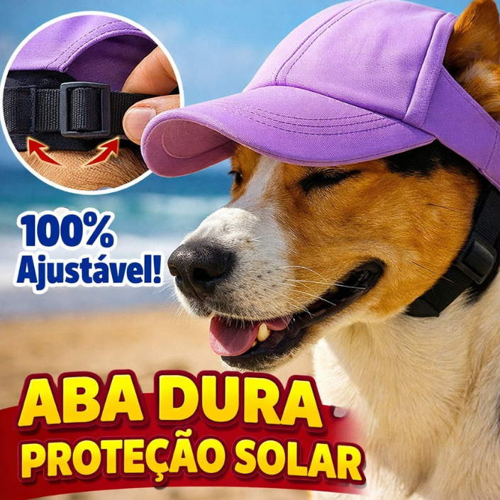 Acessório Pet Boné Cão Gato Viseira De Sol Regu