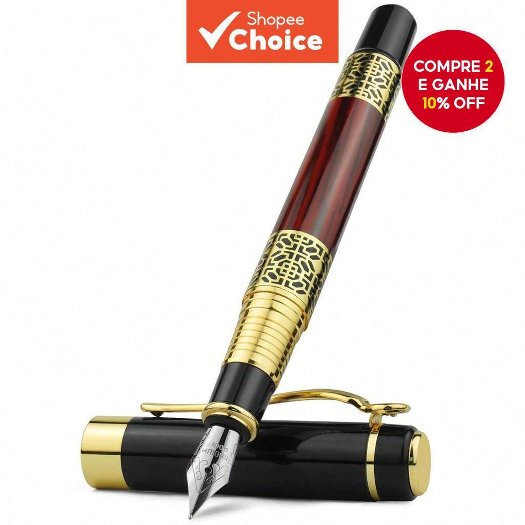 1 + 10 Peças Conjunto De Caneta De Metal Retrô S