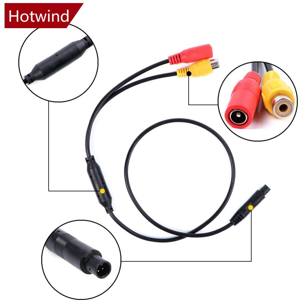 HOTWIND 4 Pinos Macho Backup Câmera Reversa Carro