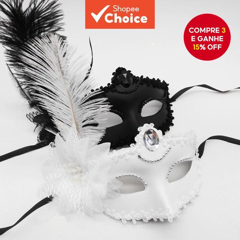 Máscara Meia Facial De Veneza Para Mulheres  De M