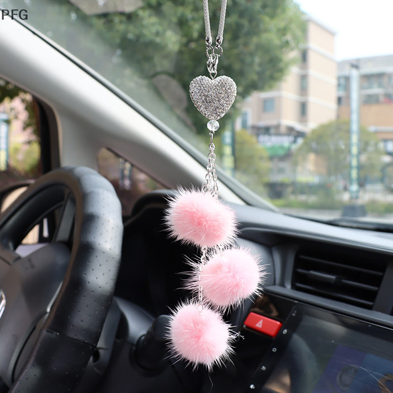 PFG Strass Cristal Pingente De Pelúcia Auto Espel