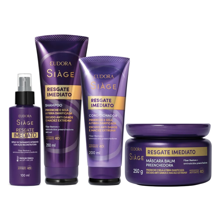 Eudora Siàge Resgate Imediato: Shampoo 250ml, Con