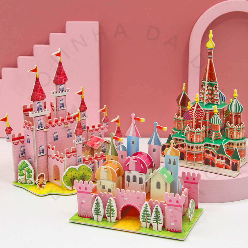 Quebra-Cabeça 3D Infantil Tridimensional DIY Brin