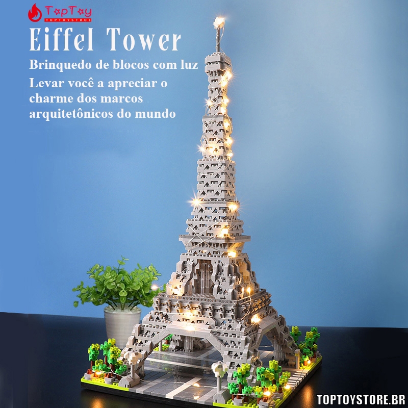 2622 Peças Torre Eiffel Blocos de Construção Br
