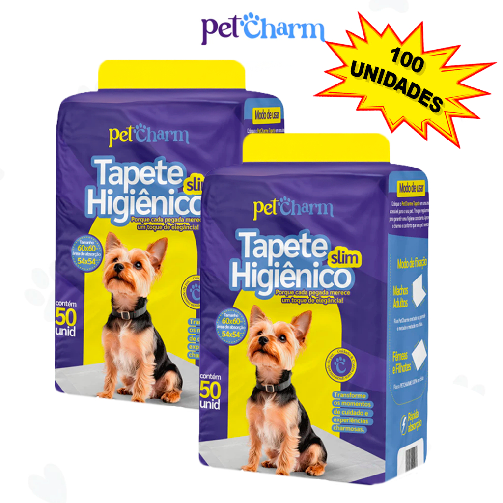 Kit 50 ou 100 Un Tapete Higiênico Para Cães De Q
