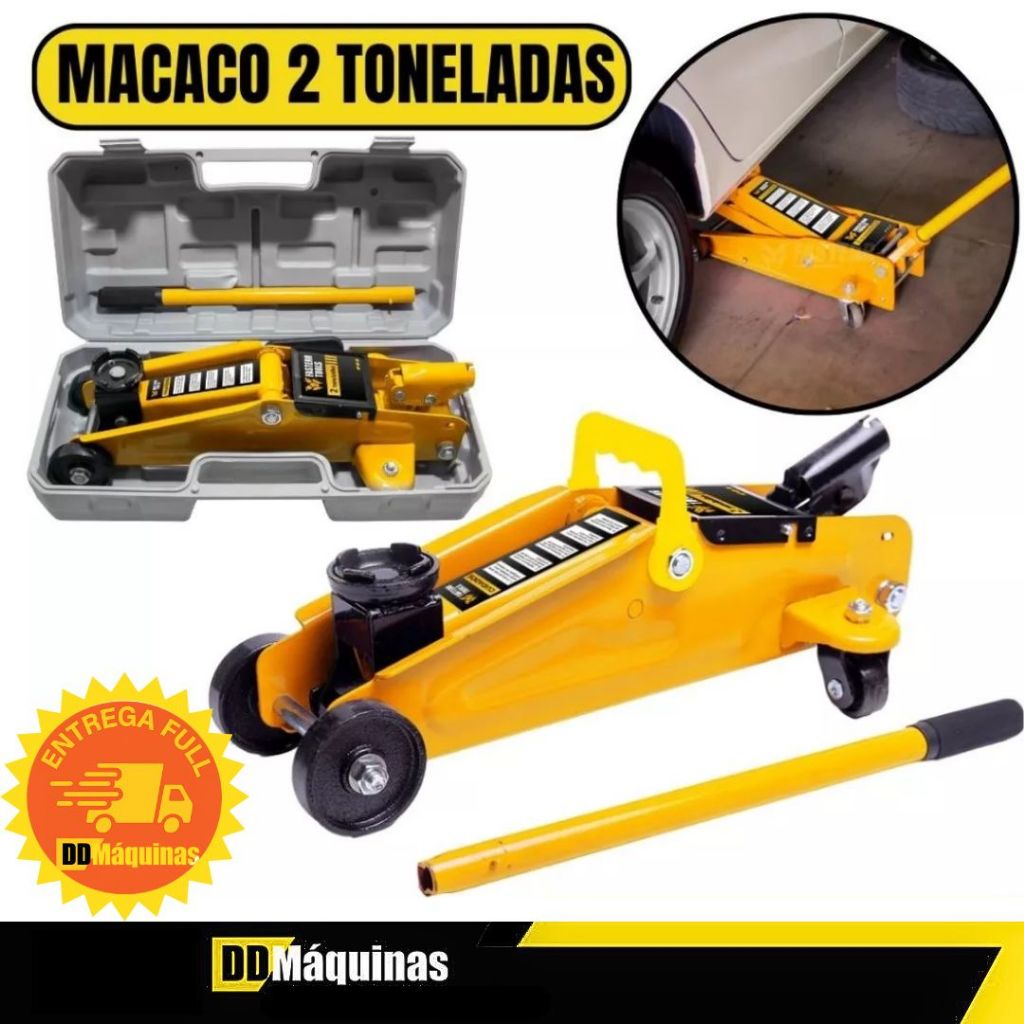 Macaco Hidráulico Jacaré Capacidade 2 Toneladas 