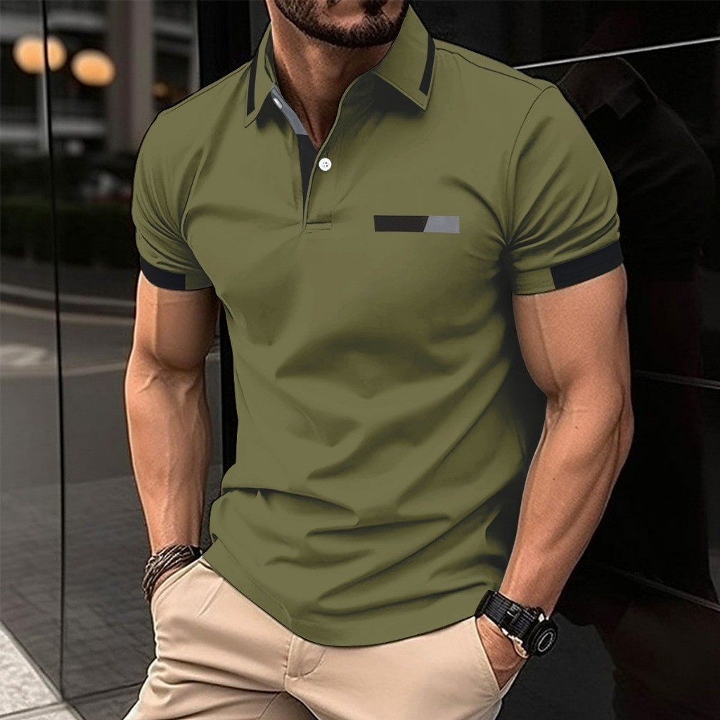 Camisas Pólo Musculares Masculinas , Em Estoque ,