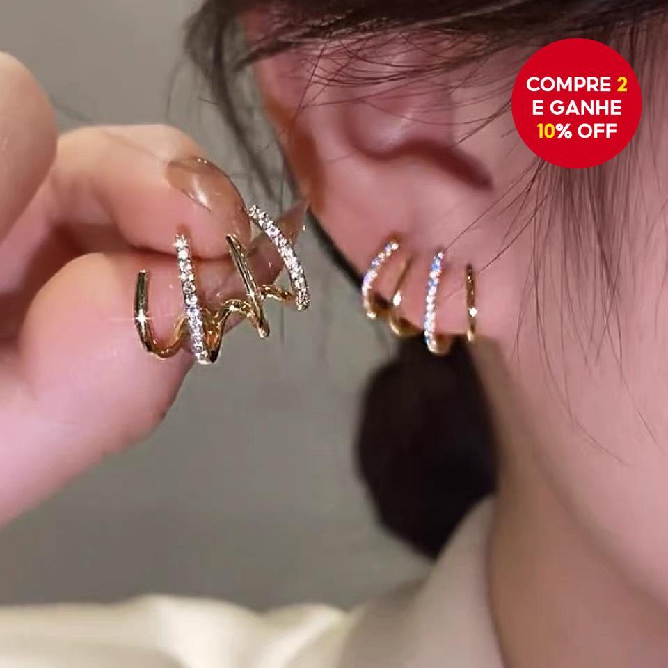 Brincos vintage elegantes para mulheres, luxo mini