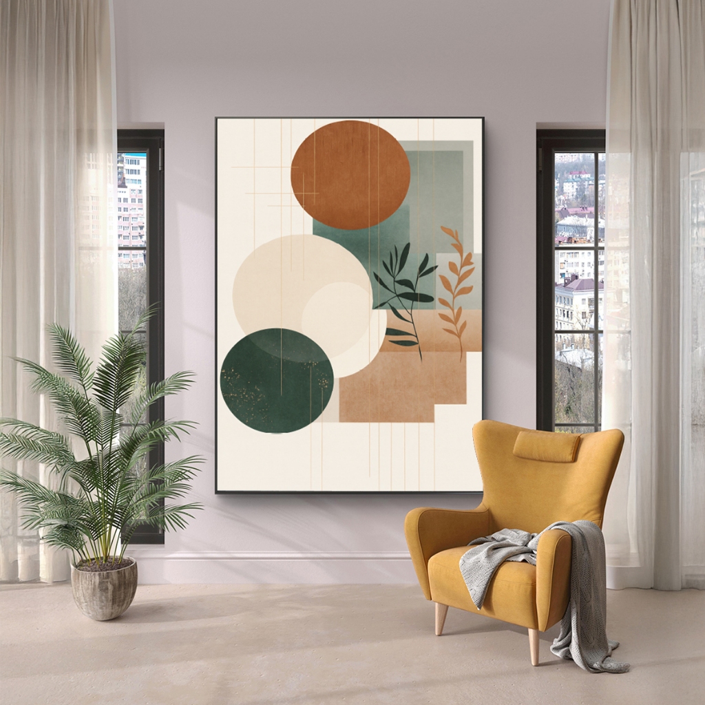 Quadro Decorativo Grande Com Moldura 80×120 c