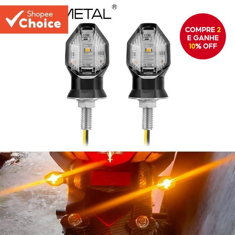 SEAMETAL Mini Motocicleta LED Luzes De Sinalizaç�
