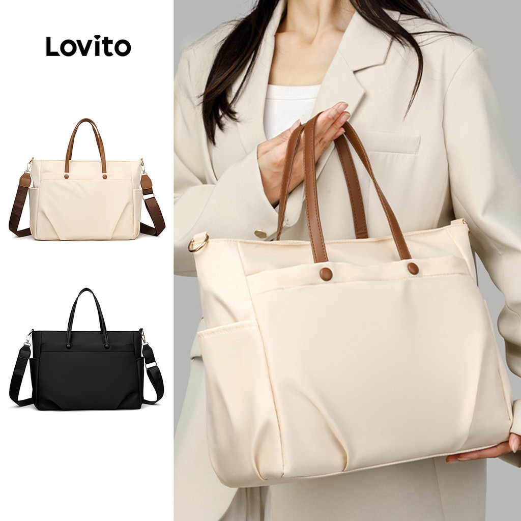 Lovito Bolsa de Ombro/carteira Casual de Grande Ca