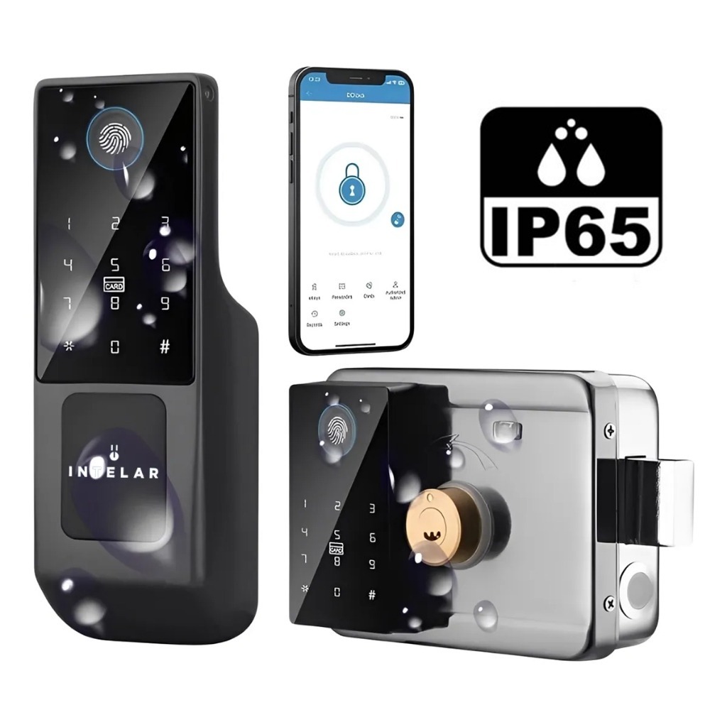 Fechadura Digital Biométrica Intelar X6 Com Contr