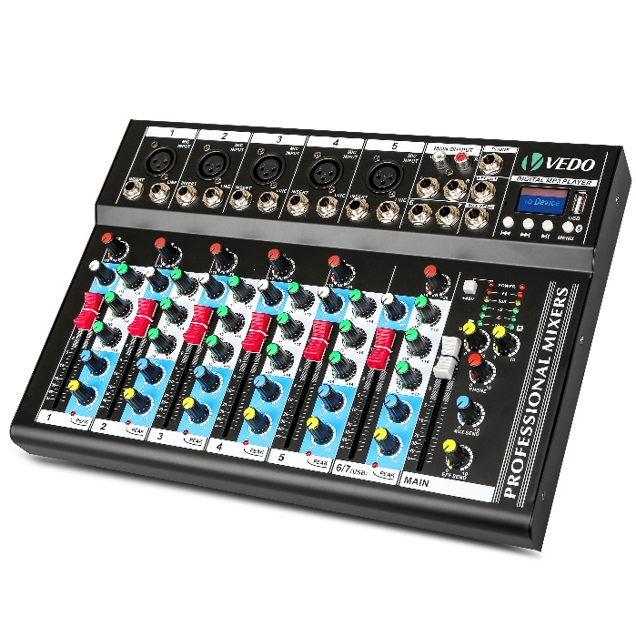 VEDO 7 Canais Mesa De Mixagem Profissional Mistura