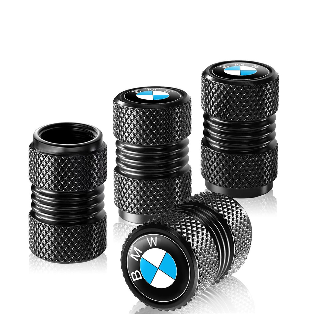 Tampas Da Haste Válvula Do Pneu-4 Peças Pretas D