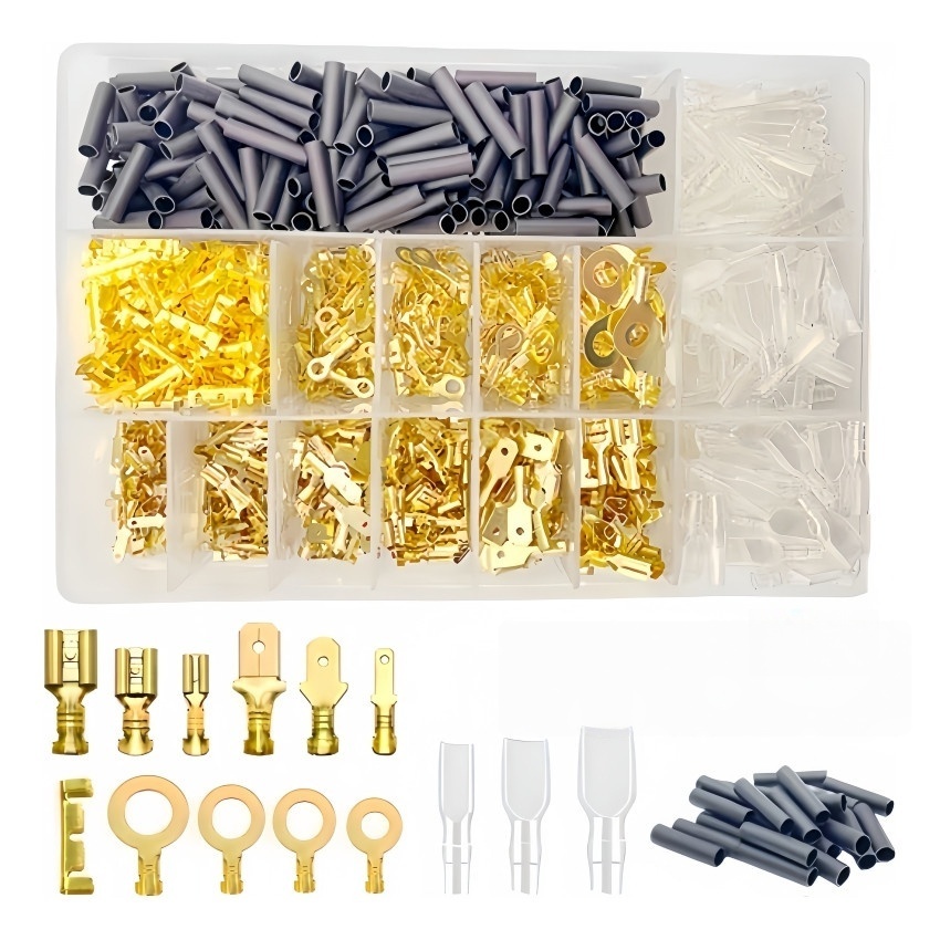 Terminais De Conectores 2,8/4,8/6,3mm Crimpagem Ma