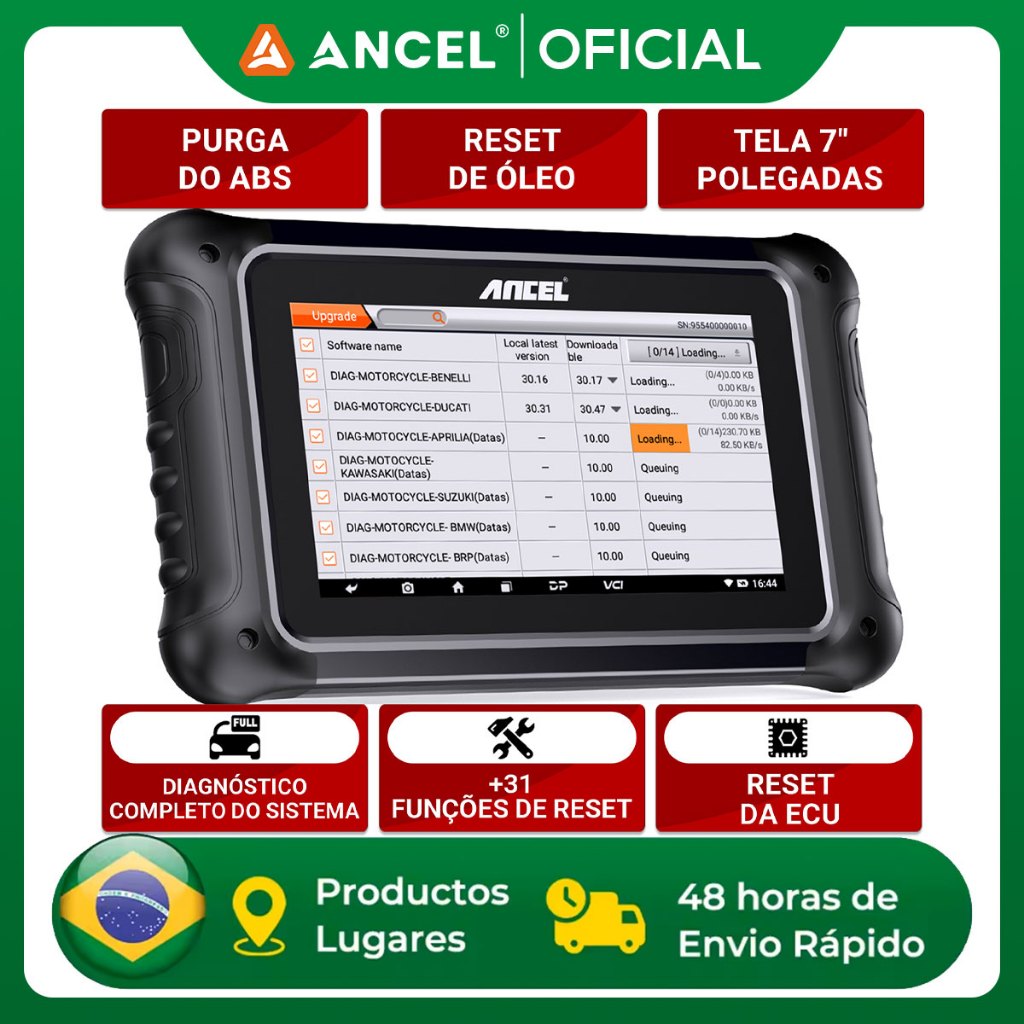 ANCEL MT700 Scanner Profissional Para Motocicleta 