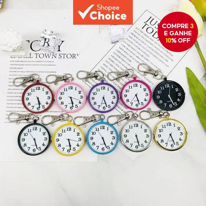 Relógio de Bolso de Quartzo para Crianças e Estu