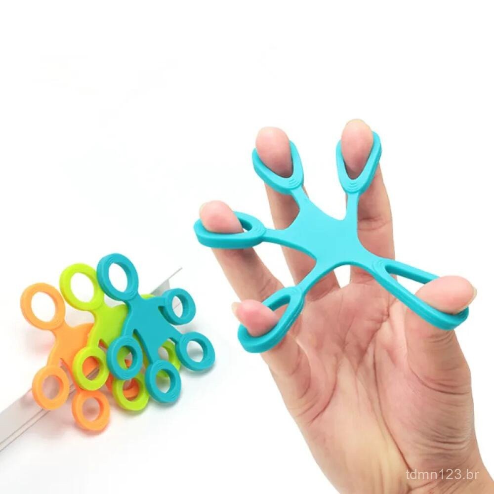 Finger Grip Silicone Ring Exercitador Antistress c