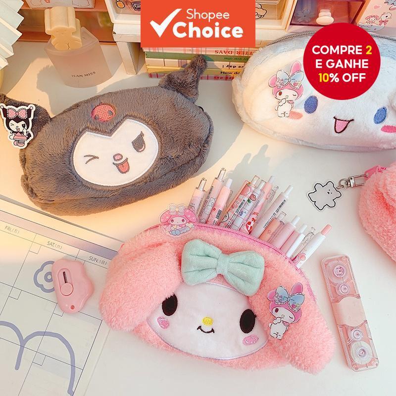Saco De Lápis De Pelúcia Kawaii , 1PC Bonito Mal