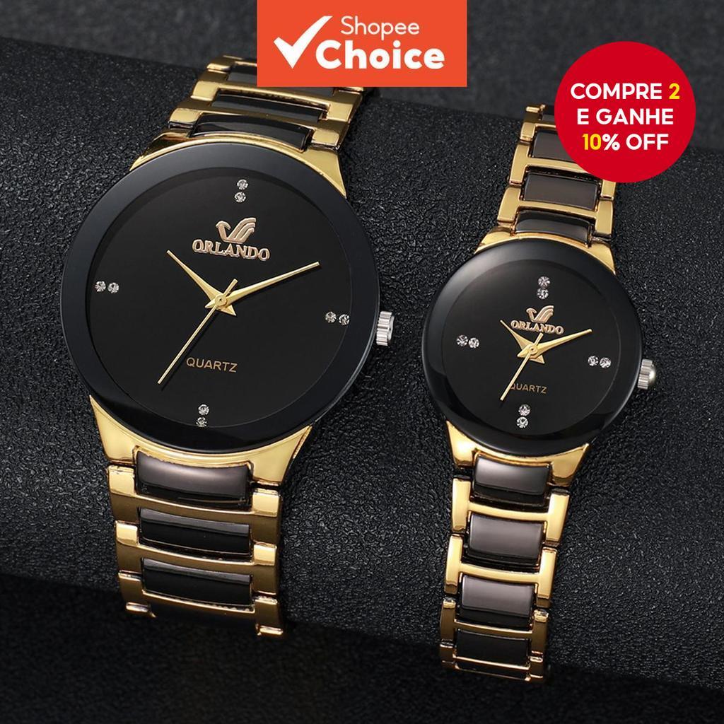 Conjunto De Relógios De Casal De Luxo De 2 Peças