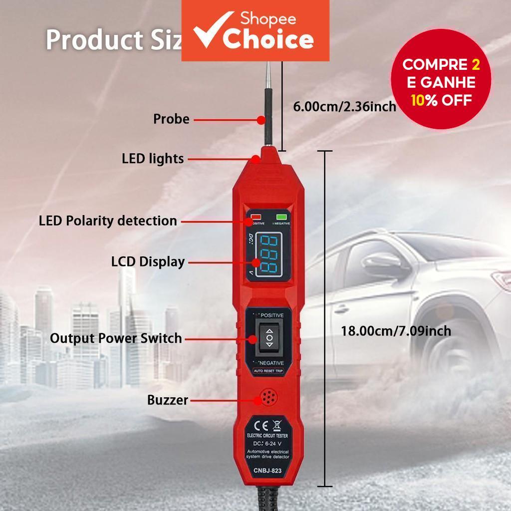 Novo Testador de Circuito Automotivo para Carros 6