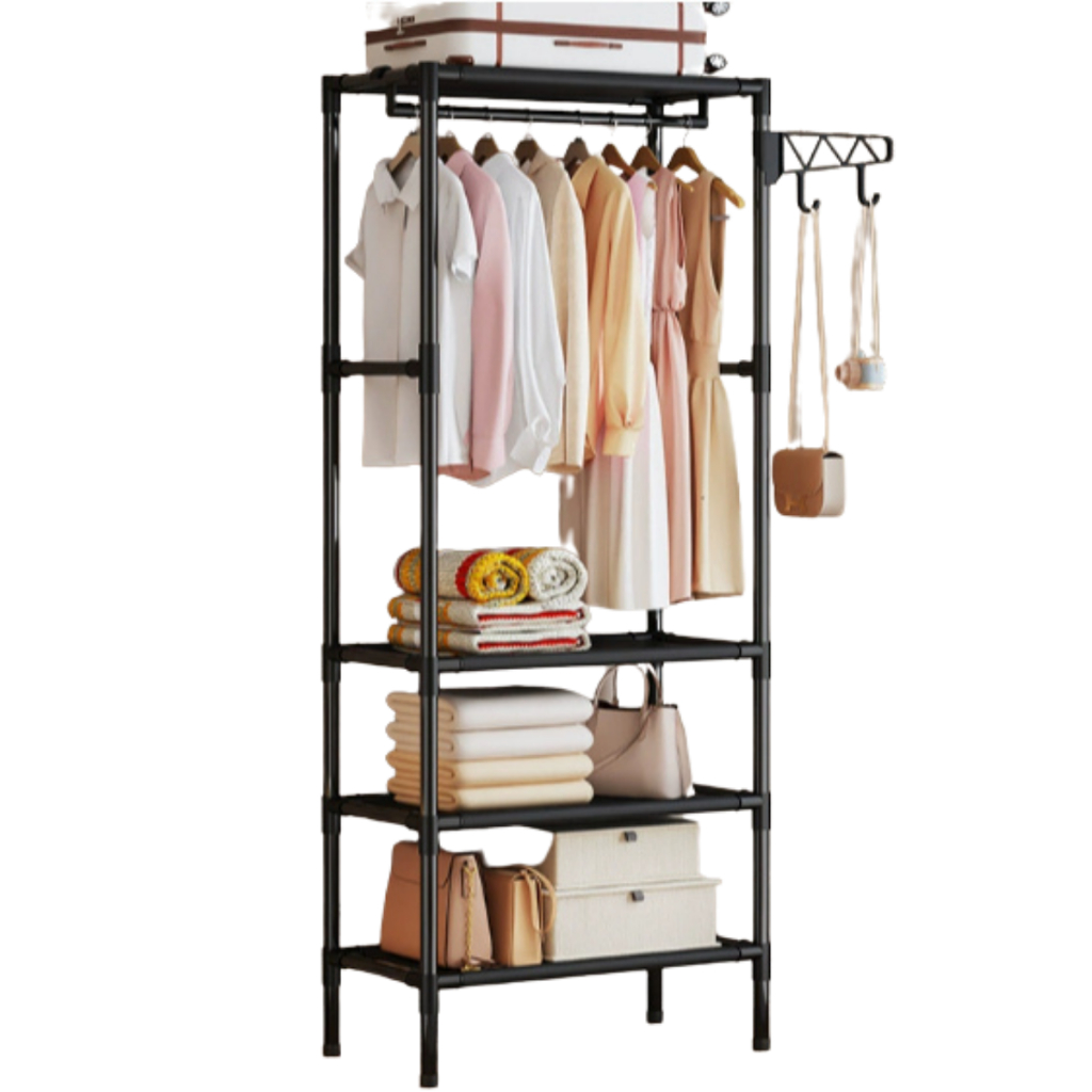 Cabideiro Arara de Roupas 170cm com 5 Cabides Supo