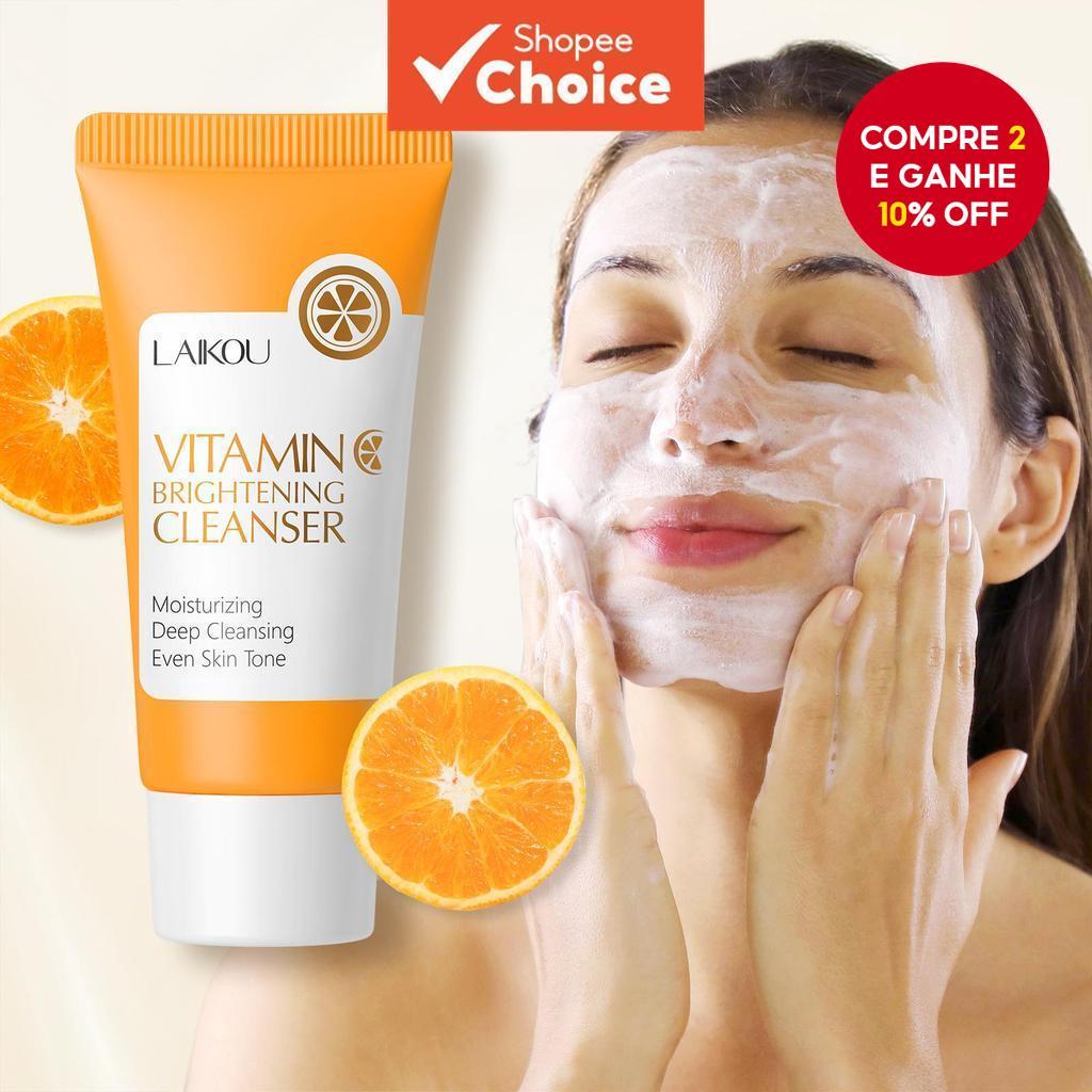 New New LAIKOU Vitamina C Sabonete Facial Clareado