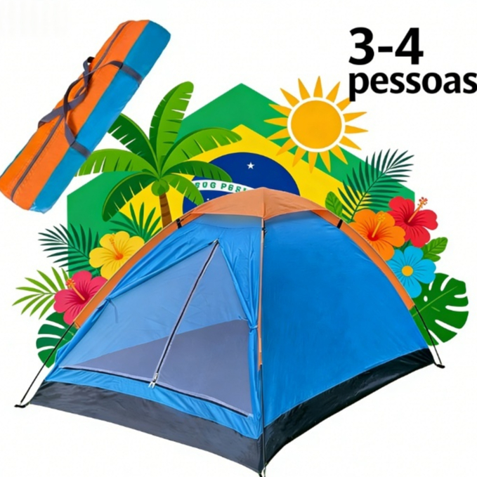 Barraca Iglu 3-4 Pessoas Acampamento Camping Lazer