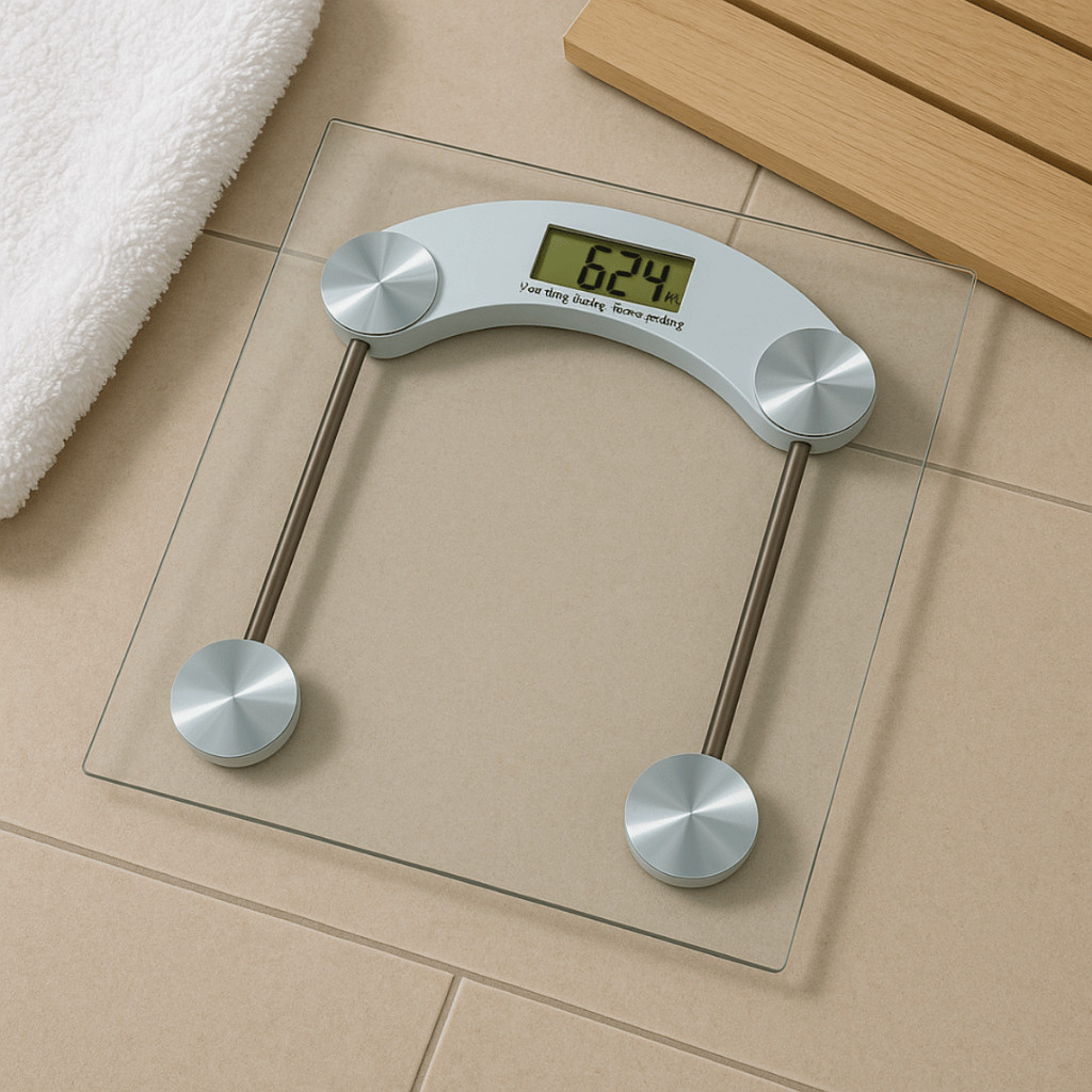 Balança Corporal Transparente Quadrada Digital At